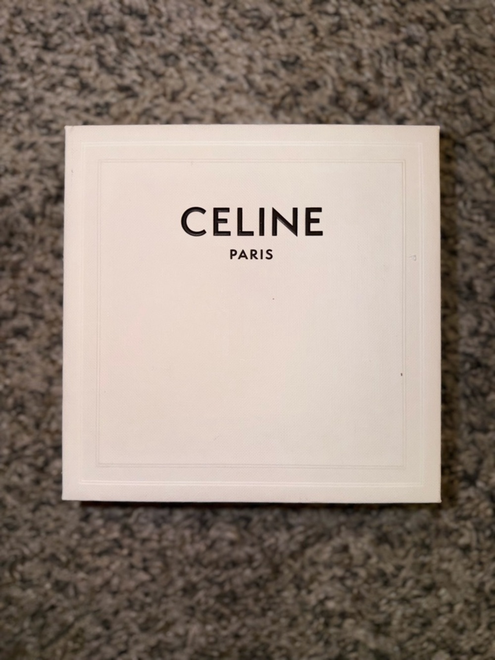 Celine White Box with Black Logo